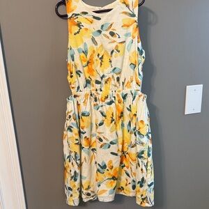 Gap kids Floral Yellow and Green Dress